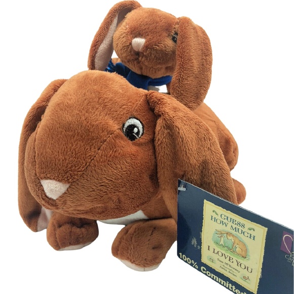 Kohls Cares Guess How Much I Love You Book & Bunny Rabbit Plush Mommy / Baby NEW - Picture 2 of 12